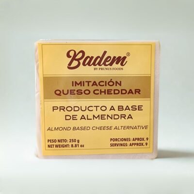 Queso cheddar de almendras tajado Badem x 250 g